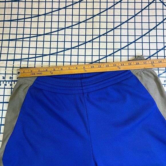 Vtg Nike Sphere Dry Basketball Shorts Men's Size L Blue Gray Colorblock BG Logo - Picture 9 of 10